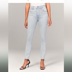 Curve love skinny high rise light wash jeans